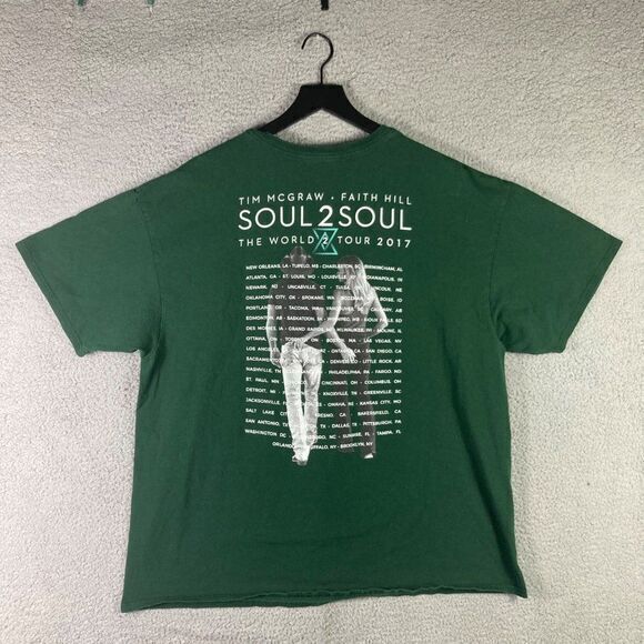Tim McGraw Faith Hill World Tour T-Shirt Unisex Size 2XL XXL Adult Soul 2 Soul - Picture 8 of 11